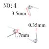 20 Stück Drahtdurchmesser 0,3 mm Mikro Mini 304 Edelstahl Torsionsfeder Für Schmuck