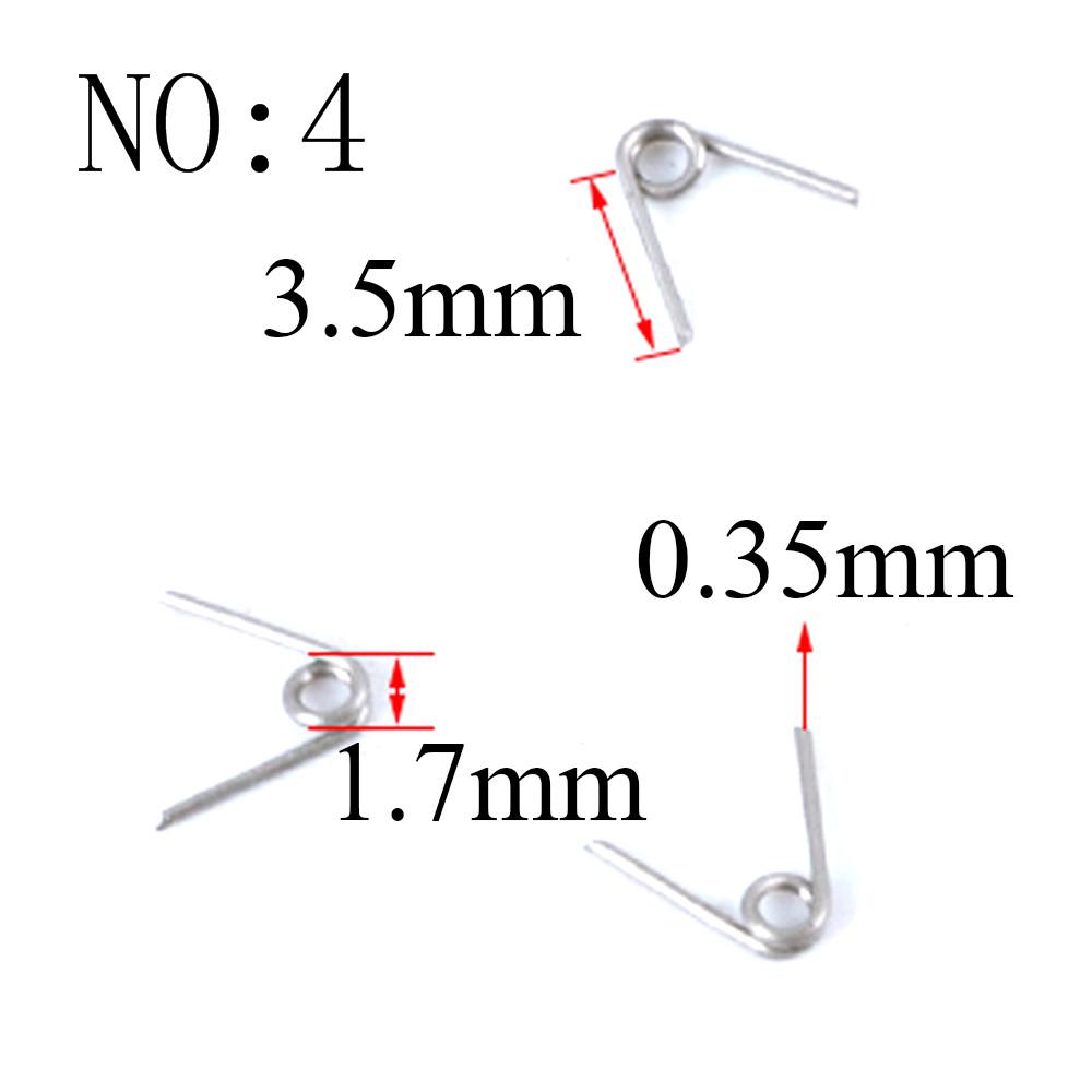 20 Stück Drahtdurchmesser 0,3 mm Mikro Mini 304 Edelstahl Torsionsfeder Für Schmuck