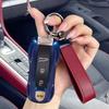 For Gentian Blue Porsche Key Fob Cover, Compatible with Porsche 911 Cayenne Panamera Macan Protector Sleeve Accessories