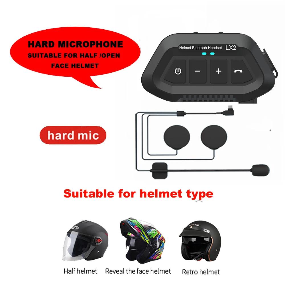 BT5.0 Motorradhelm-Headset, kabelloser Freisprechanruf, Stereo-CVC-Rauschunterdrückung, Bluetooth-Moto-Musik-Player