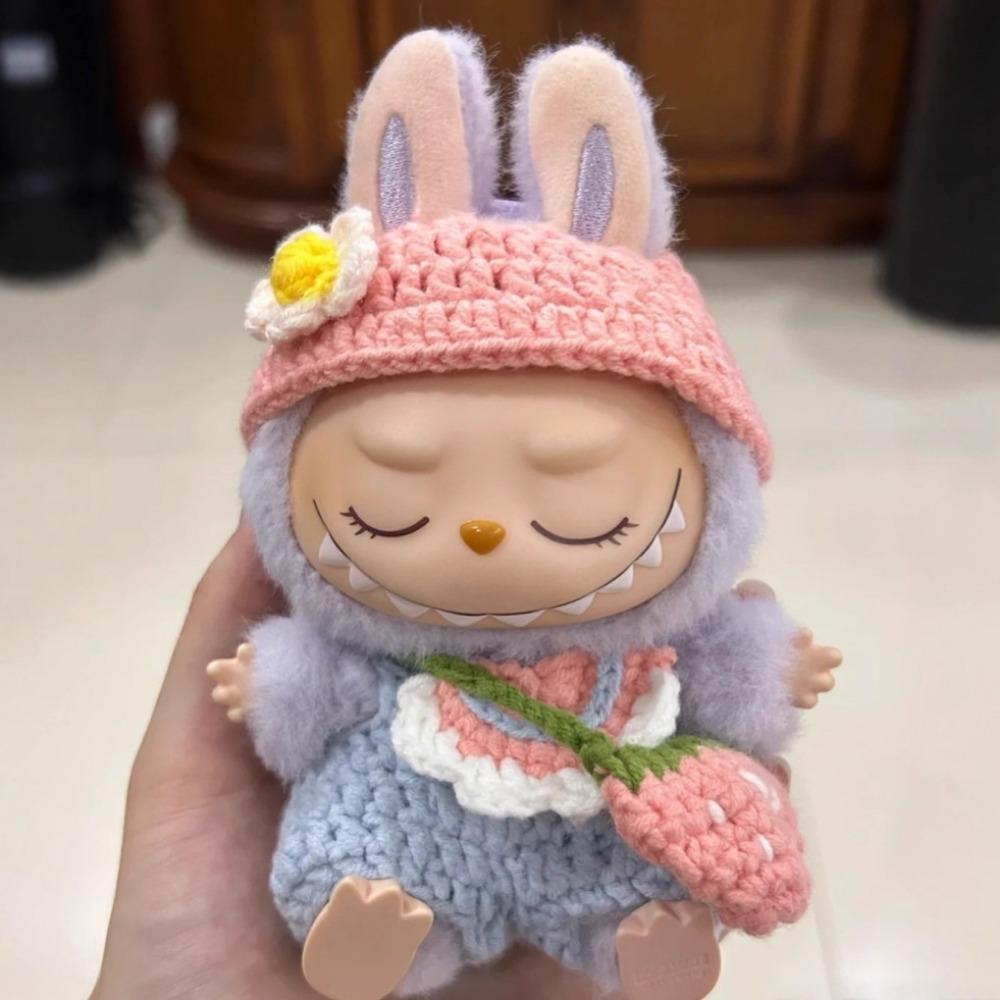 17Cm Knitted Baby Clothes, First-generation and Second-generation Clothes Plush Doll Baby Clothes Small Accessories