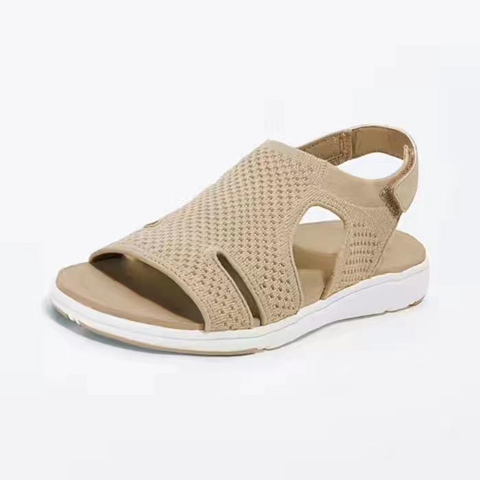 Women's Plus Size Breathable Elastic Webbing Thick Sole Summer Sandals - 2021 Collection