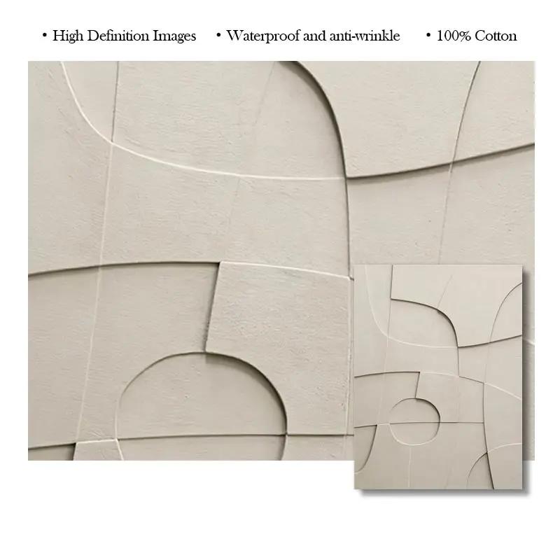 Abstract Geometric Minimalist Canvas Poster Painting 3D Effect Visual On The Wall Art Pictures Living Room Home Interior Decor