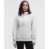 Lululemon Scuba Oversized Half Zip Hoodie  Long Heathered Core Ultra Light Grey