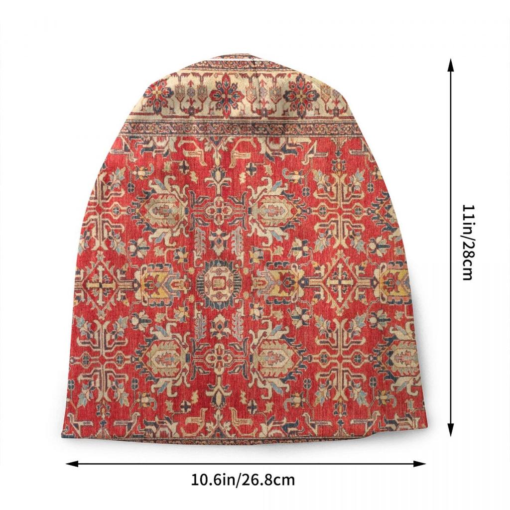 Antique Turkish Carpet Ethnic Kilim Skullies Beanies Caps Unisex Knitting Hat Adult Bohemian Persian Style Bonnet Hats