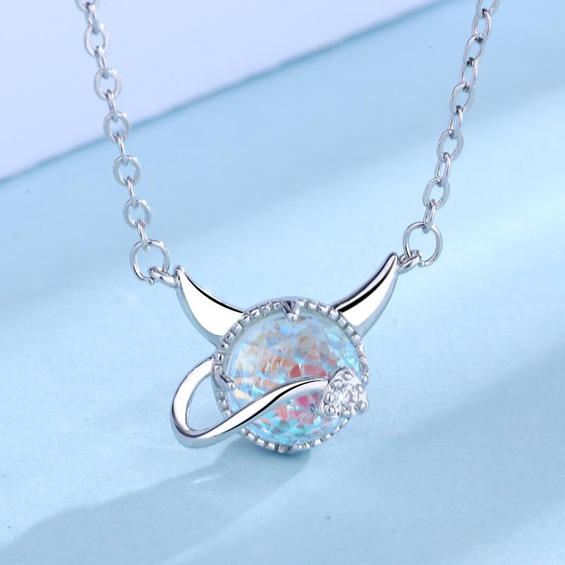 Lindon Damen-Halskette mit Anhänger, Kupferlegierung, Zirkon, modisches Geschenk