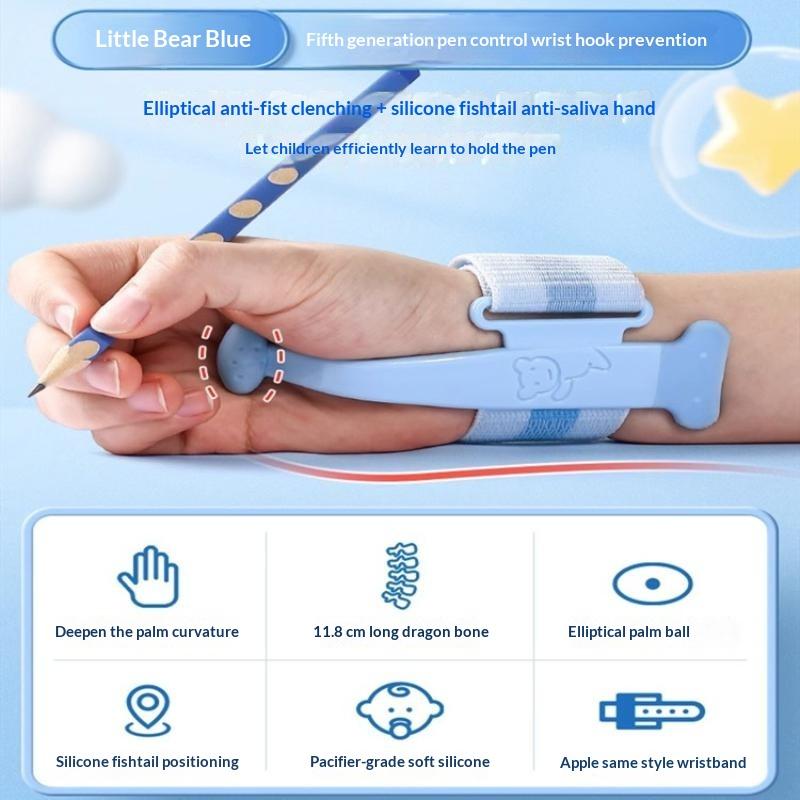 Prise pour crayon pour enfants Manchon pour crayon Outil de correction de crayon Correcteur de posture pour calligraphie Stylo Aide à l'écriture Appareil de fixation