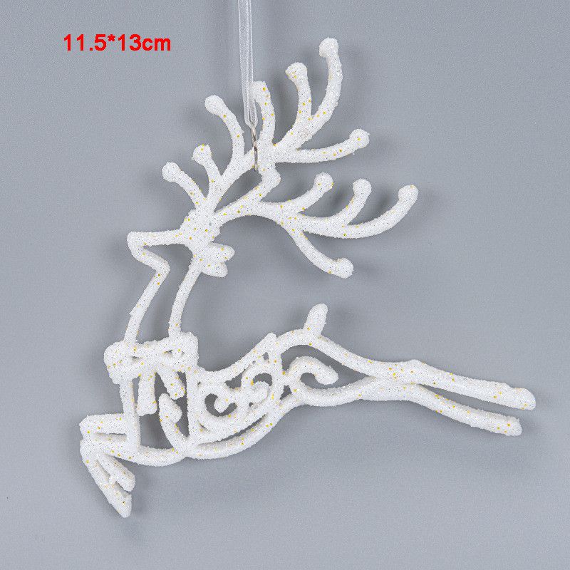 Elegant Christmas Tree Pendant Set With Shimmering Reindeer And Snowflake Baubles