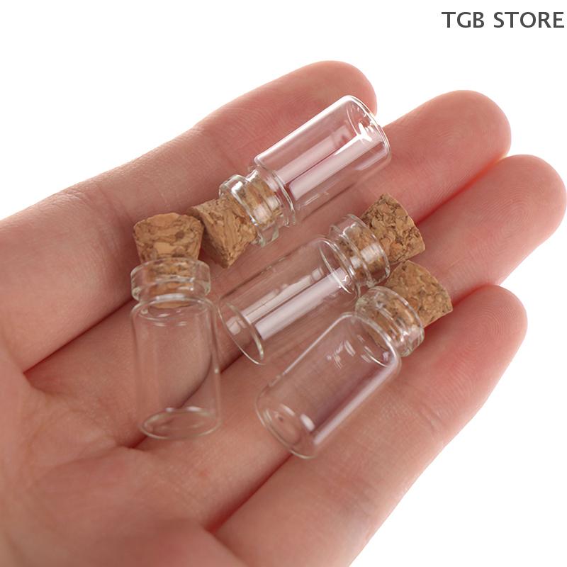 4/10Pcs 1:12 Miniature Glass Bottle Jars Clear Glass Jar Food Storage Dollhouse Kitchen Accessories