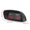 12V 24V Combination Table Digital Water Temperature Gauge + Volt Meter With 10mm Water Temperature Sensor 2 In 1 Car LCD Display