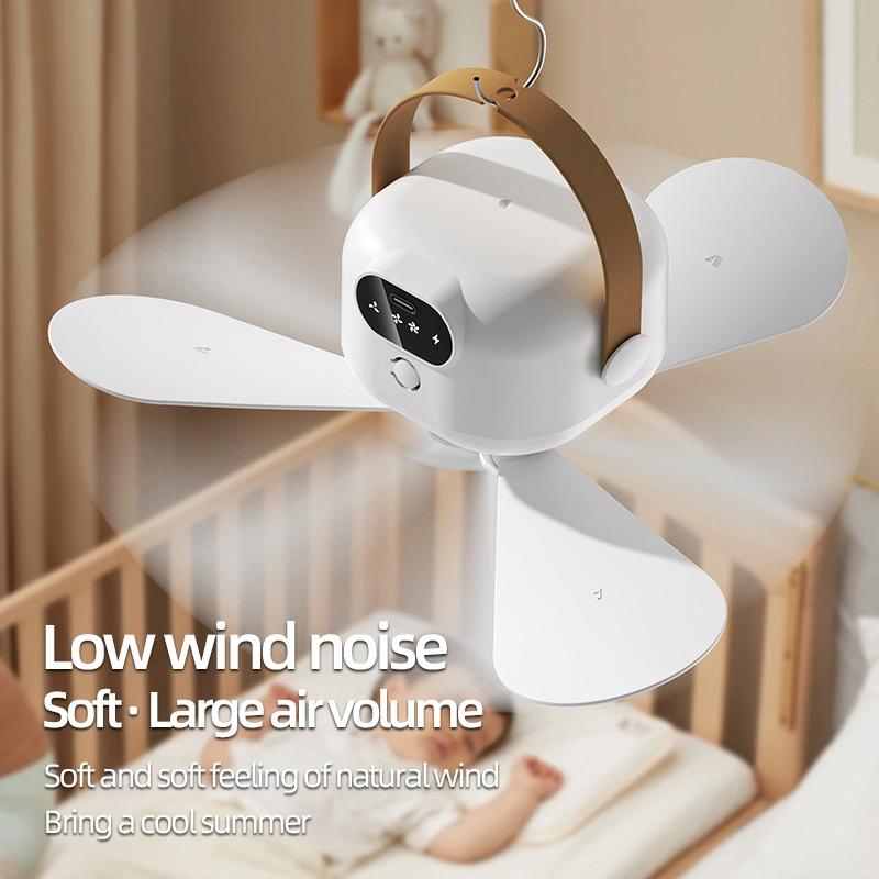 Wireless Remote Control Lighting Ceiling Fan Usb Bedside Dormitory Small Hanging Portable Night Light Electric Fan