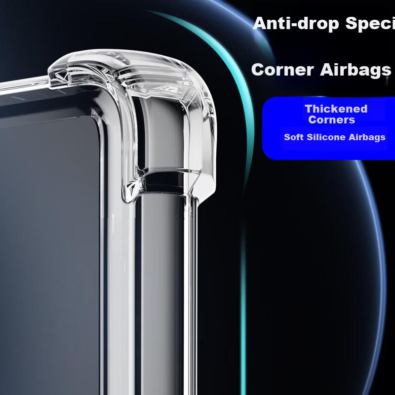 Case for Huawei Enjoy 70X/Magang 30, And Slim Full Protection Camera Lens Anti-Drop Clear Soft Four-Corner Airbag Shockproof - with LanyardTransparent