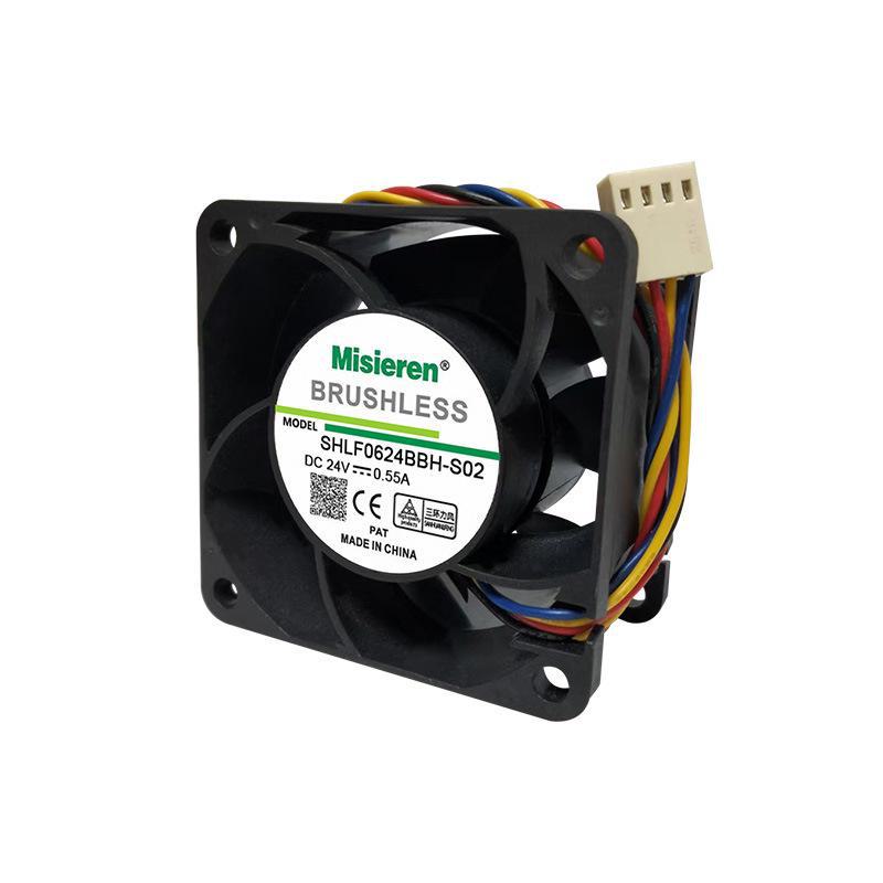"6038 24V 0.55A 6CM PWM Server Cabinet Inverter Cooling Fan"