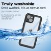 REDPEPPER FS Series for iPhone 15 Full Body Sandproof Case Clear Back Panel IP68 Waterproof Phone Cover