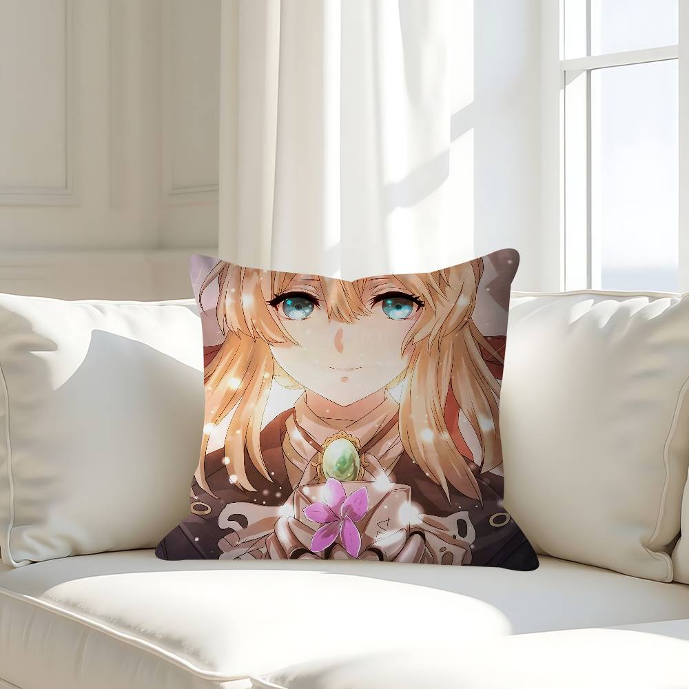 Novel V-Violet E-Evergardens Kissenbezug Abnehmbar Waschbar Kissenbezug – Ganzjährig Weiches Leinen