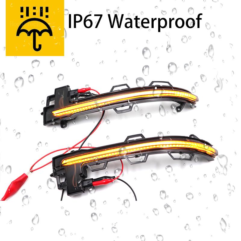 Dynamic Black LED Turn Signal Light Sequential Rearview Mirror Light For BMW X3 F25 X4 F26 X5 F15 X6 F16 2014-2018 AcessoriosTurn Signal 2