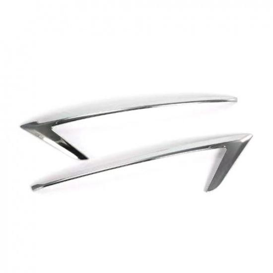 2x ABS Chrome Rear Bumper Fog Light Lamp Cover Trim Fits Mazda CX-5 CX5 2017-21