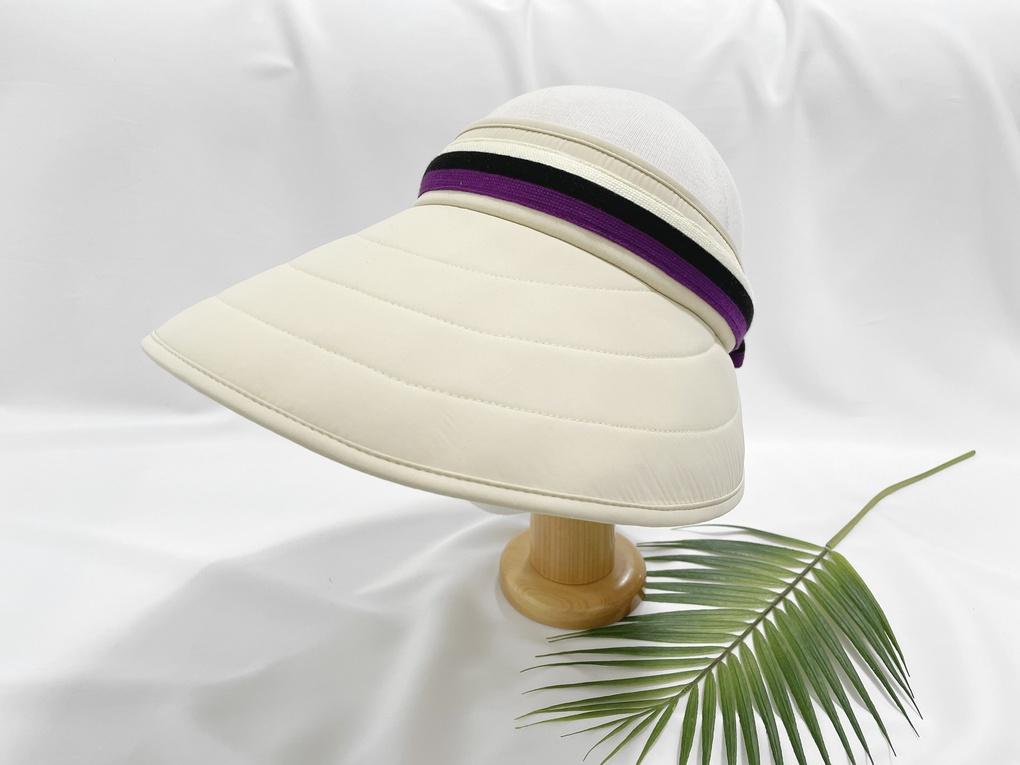 Women's Unisex Colored Ribbon Sun Cap Ball Cap Basic