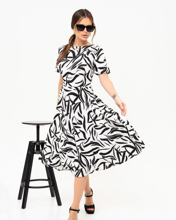 Regular Fit Dress with ISSA Plus Print