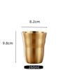 Double-walled Espresso Cups 304 Stainless Steel Mug Coffee Cup Beer Mug Wine Glasses Tea Mugs  Insulation Cold Insulation