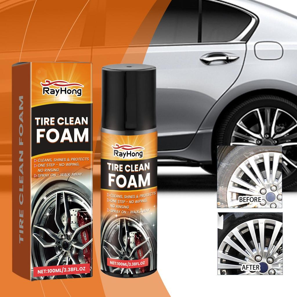 100ml Car Wheel Cleaner Car Tire Steel Rim Cleaning & Degreasing Daily Maintenance Cleaner