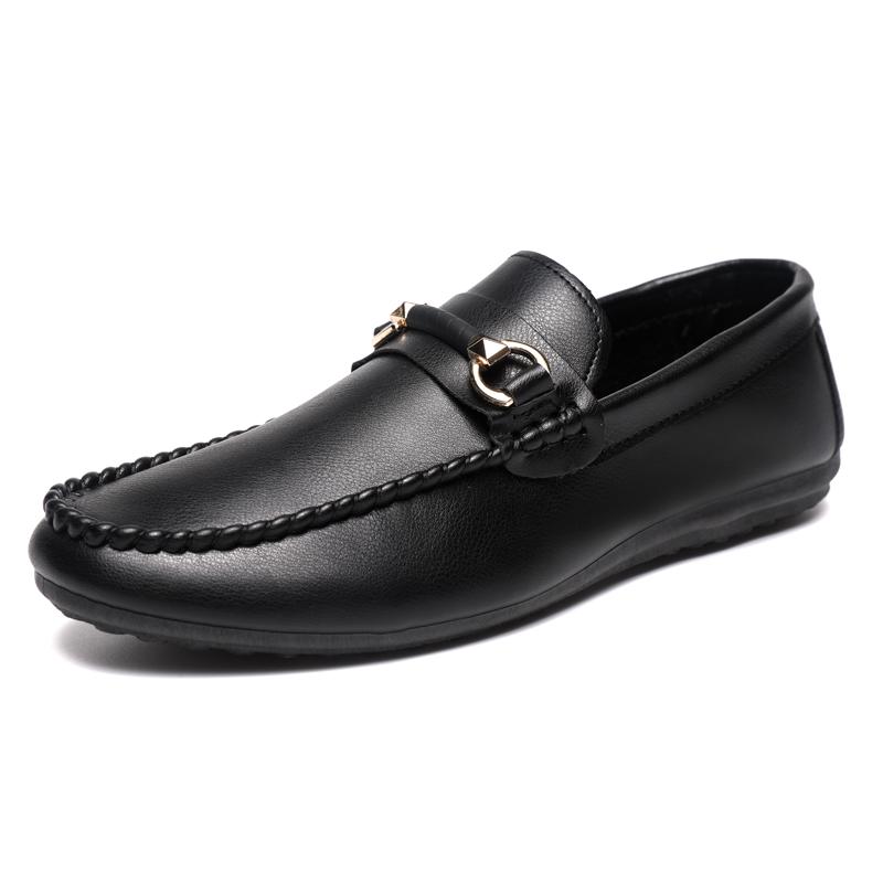 

Italian Luxury Brand Men Loafers Genuine Leather Breathable Slip on Men Driving Shoes Men Casual Shoes Moccasins Chaussure Homme 39