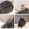 1Pc Casual Women Bags Designer Punk Style Chains Shoulder Bag Ladies Small Rivet Tassel Cross Body Bag Sac