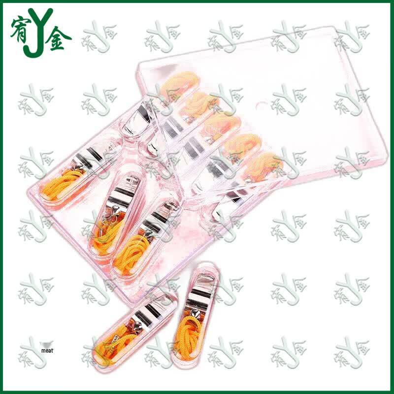 Portable Stainless Steel Whistle 10-Pack Set