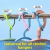 Windproof fixed buckle hanger, automatic buckle artifact, drying clothes, windproof clip, anti-falling, anti-blowing, outdoor silicone non-slip