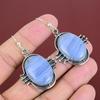 Blue Lace Agate Earrings Original Gemstone Jewelry 925 Sterling Silver Earrings Handmade Dangle Earring Engagement Gifts Brand New Earrings