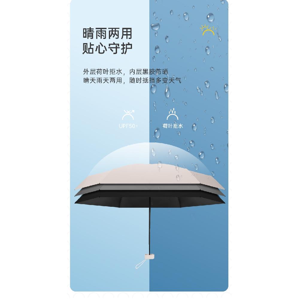 Mini Sun Umbrella Pocket Rain Umbrellas Anti UV 6-Folding Parasol Portable Lightweight Women Men Sunshade Umbrella for