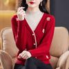 Women's Semi-turtleneck Sweater Autumn Winter Thickened Printed Color-block Knit Sweater Loose Jacquard Pullover Knit Top Outwear