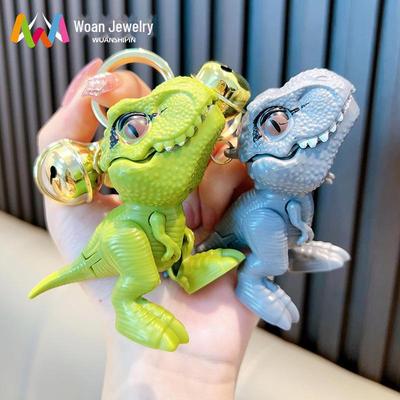 Radošs dinozauru atslēgu piekariņš: Moderns T-Rex Rotaļlietu kulons somām, pāriem un dāvanām.