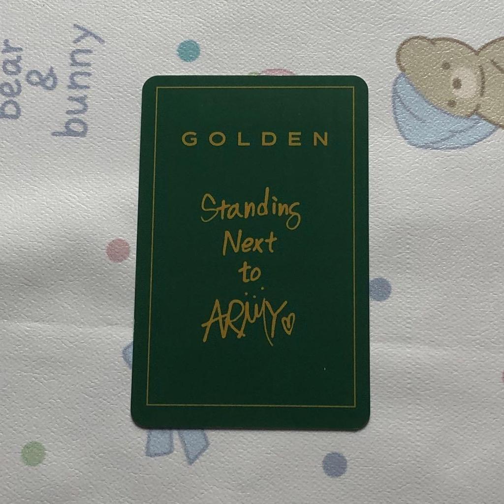 [USED] BTS Jungkook GOLDEN Perfume Photo Card Pre-recorded Trading Card