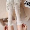 Ballet-style Bow Tie White Lace Stockings Children's Mid-calf Stockings Summer Lightweight Tights Long Stockings