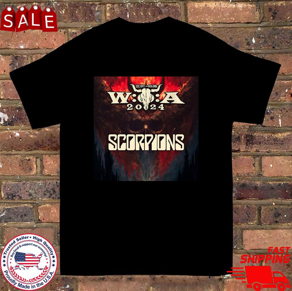 Scorpions Wacken Open Air 2024 T Shirt Full Size S-5XL Unisex T-Shirt S