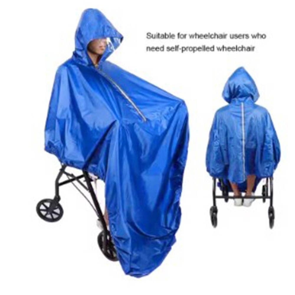 

Reflective Strip Wheelchair Raincoat Reusable Raincoat Cloak Mobility Scooter синій