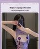 Elegant Purple Chinese Cheongsam Lingerie Set - Sexy, Easy-Off, Chest-Revealing Design
