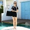 Children's Swimming Suit Girl Middle One-piece Boxer Two-piece Set Student Sports Training Swimsuit Independent Dress