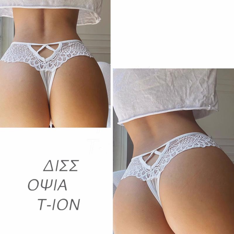 TERMEZY Nové kalhotky Dámské Krajkové Spodní prádlo Sexy Nízký pas G String Tanga Transparentní Hollow Out Kalhotky Pevné Měkké Dámské Spodní prádlo