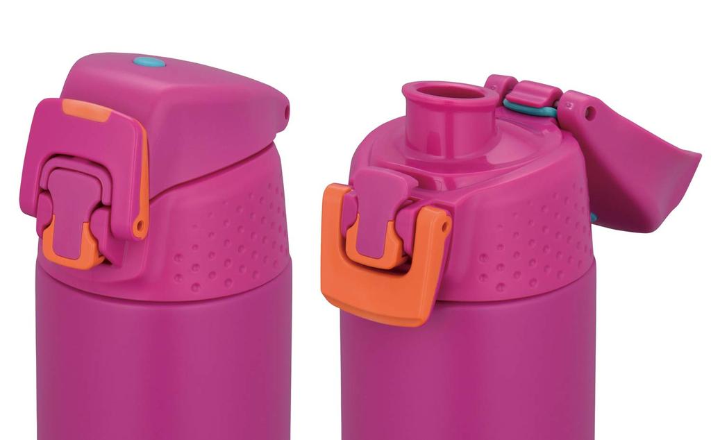 Thermos Water Bottle Vacuum Insulated Sports Bottle Matte Purple For Cold Storage MTPL 0.5L FJH-500