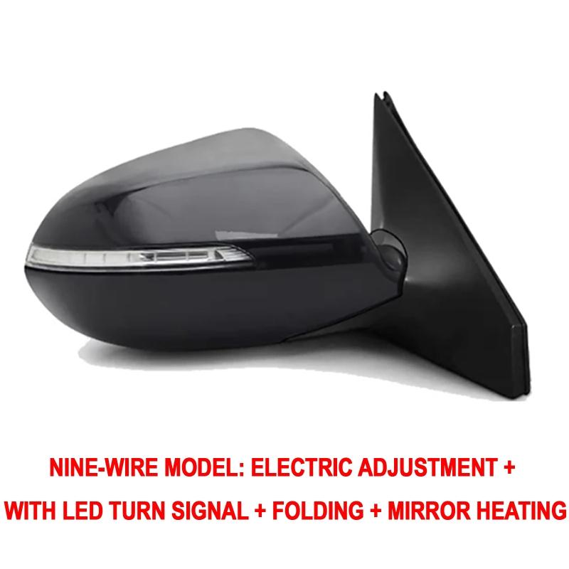 5/7/9 Pin Car Left Right Side Rearview Mirror Assembly with Turn Signal Light for Kia Sportage R 2011-2016