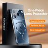 Custodia Magnetica Senza Bordi Ultra Sottile Per iPhone 17 Pro Max 16 15 14 13 Pro Max 12 11 Lusso Protezione Lente Placcatura Cover Rigida in PC per Telefono