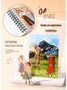 Orange-flavored Ketchup Girl Coil PET Sticker Book: 50 Girl Series Character Stickers