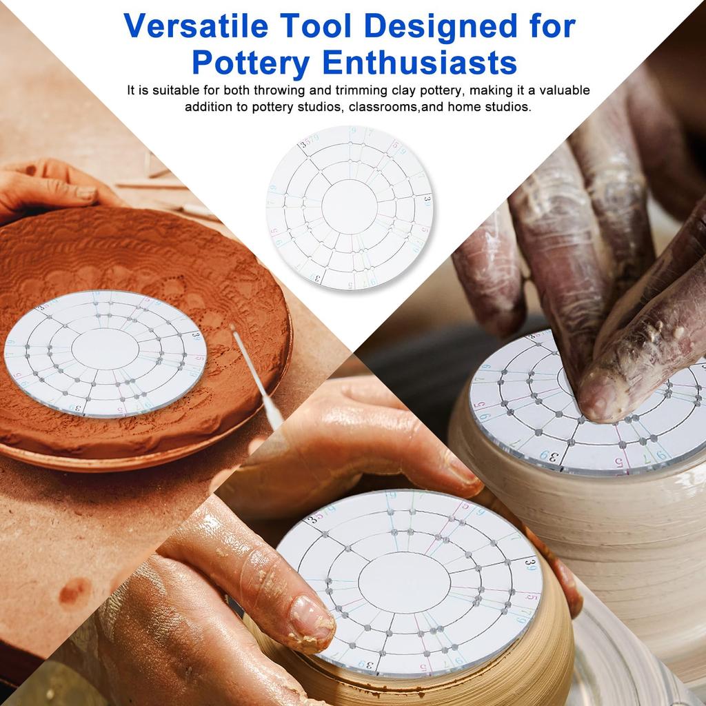 PATIKIL Ceramic Rotary Disc 9 x Spinning Pottery Trimming Rotary Trim Rounding Paint Craft Projects 0.2 cm, Tool, Trimmer, Stabilizer, Device, Spray,