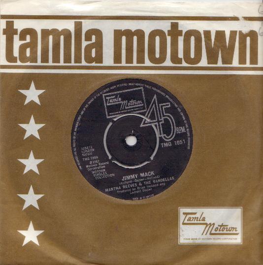 

7inch Record MARTHA REEVES & THE VANDELLAS - Jimmy Mack / Dancing In The Street TMG1051 Tamla Motown 1976 UK Soul/Funk Used