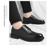 Summer Autumn New Designer Leather Shoes for Men Solid Color Fashion Casual Dress Shoes Male Lace Platform Loafers Man