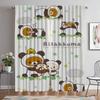 Rilakkumas Anti-mosquito Curtains for Living Room Curtain Partition Home Interior Curtains 2 Pieces Shades Halloween Decoration
