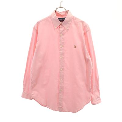 Long Sleeve Button Down Shirt 151/2 Pink Men's Used