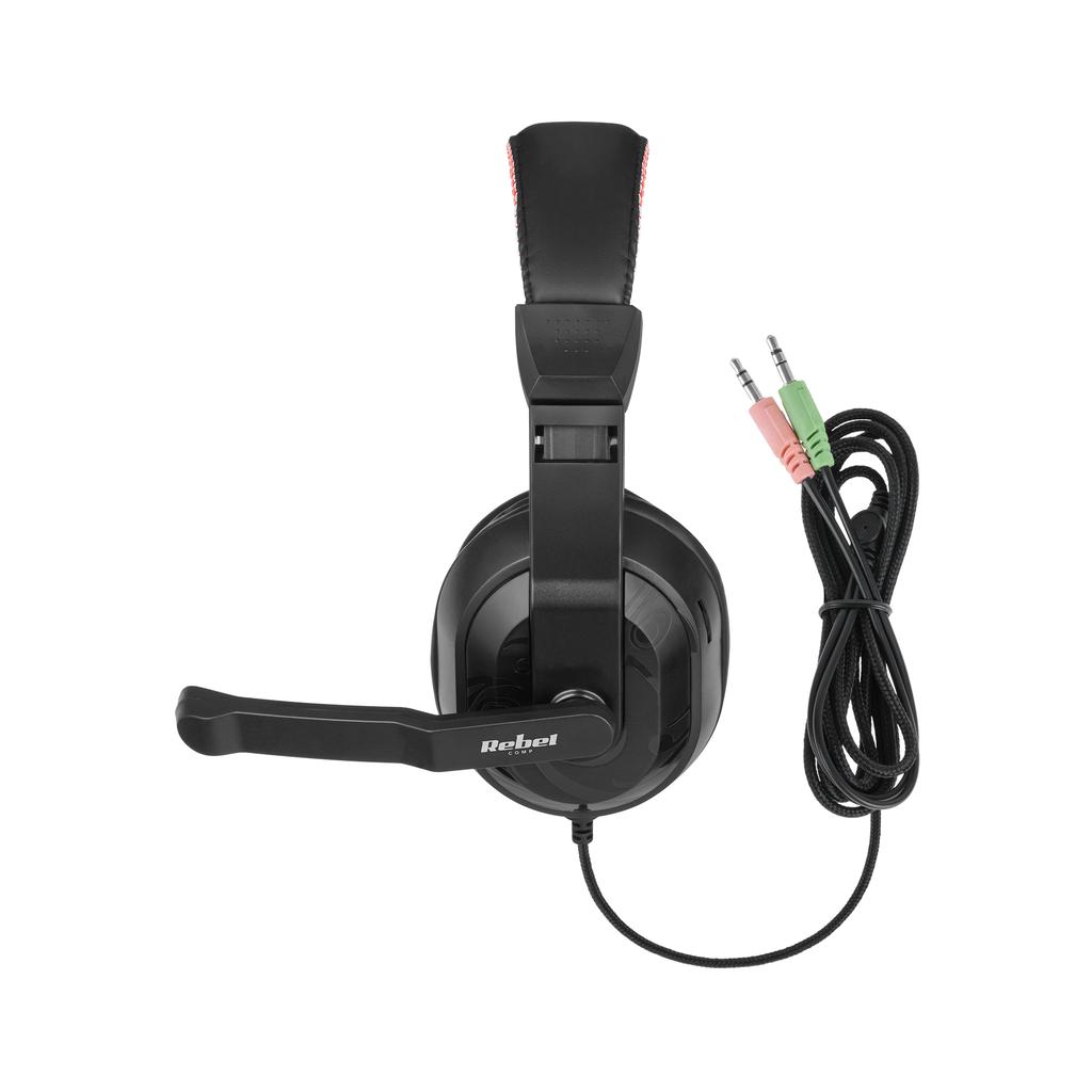 Gaming headphones for gamers, microphone PC Rebel
